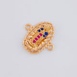 Herraje Virgen De Guadalupe 1.15 g / 1/2 in Oro Rosa 18K