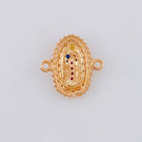 Herraje Virgen De Guadalupe 1.15 g / 1/2 in Oro Rosa 18K