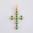 Florentine Cross Pendant 1.75 g / 3/4 in 18K Yellow Gold
