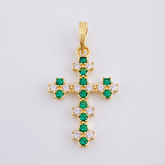Florentine Cross Pendant 1.75 g / 3/4 in 18K Yellow Gold