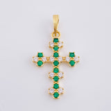 Florentine Cross Pendant 1.75 g / 3/4 in 18K Yellow Gold