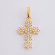 Florentine Cross Pendant 1.4 g / 1 in 18K Yellow Gold