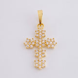 Florentine Cross Pendant 1 g / 3/4 in Yellow Gold 18K