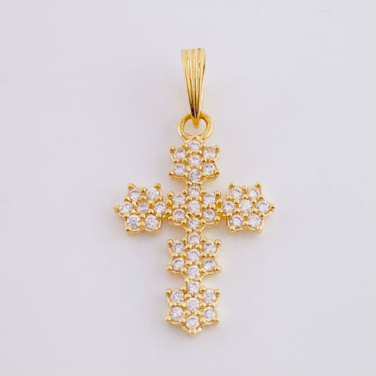 Florentine Cross Pendant 1.4 g / 1 in 18K Yellow Gold