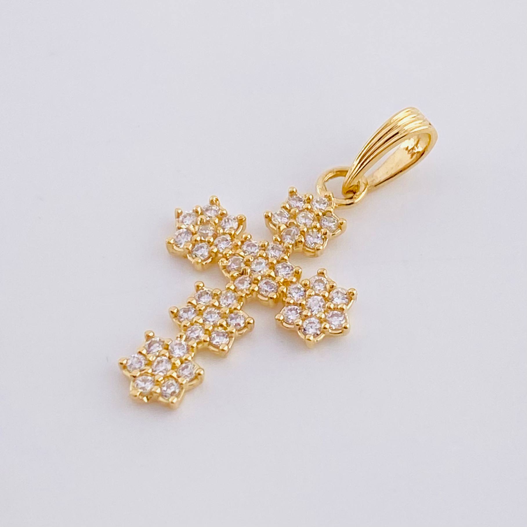 Florentine Cross Pendant 1 g / 3/4 in Yellow Gold 18K