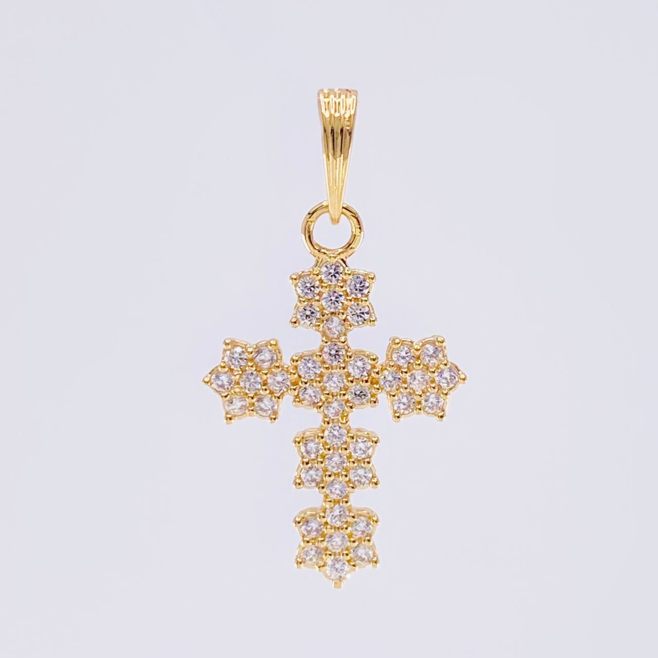Florentine Cross Pendant 1 g / 3/4 in Yellow Gold 18K