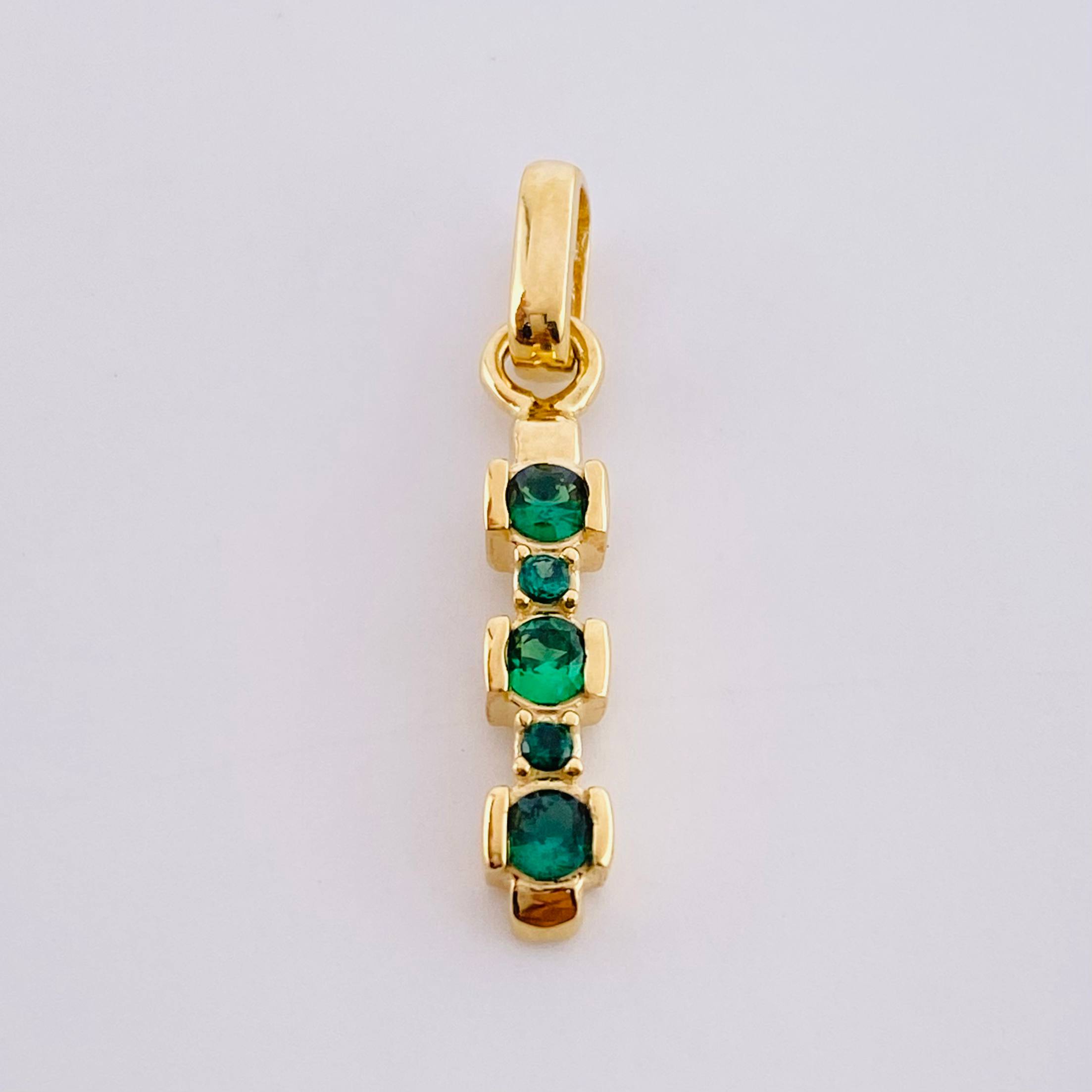 Dije Tres Cuencas 1.5 g / 1 in Oro Amarillo 18K