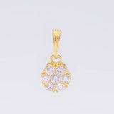 Dije Pasel Lunar 1.25 g / 1/2 in Oro Amarillo 18K