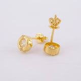 Topos Dona Bisel 2.3 g / in / 6.5 mm Oro Amarillo 18K