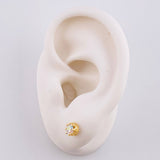 Topos Ocho Garras 1.5 g / in / 5.1 mm Oro Amarillo 18K