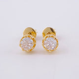Topos Ocho Garras 1.55 g / in / 5.1 mm Oro Amarillo 18K