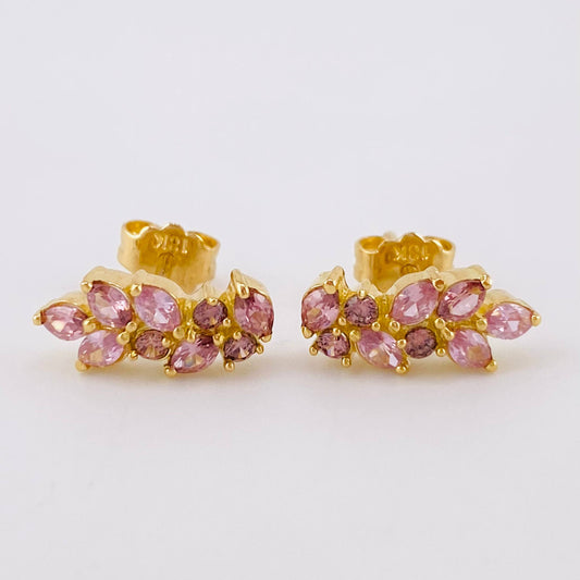 Stud Earrings Espiga Seguida 2.35 g / in / 5.55 mm Yellow Gold 18K