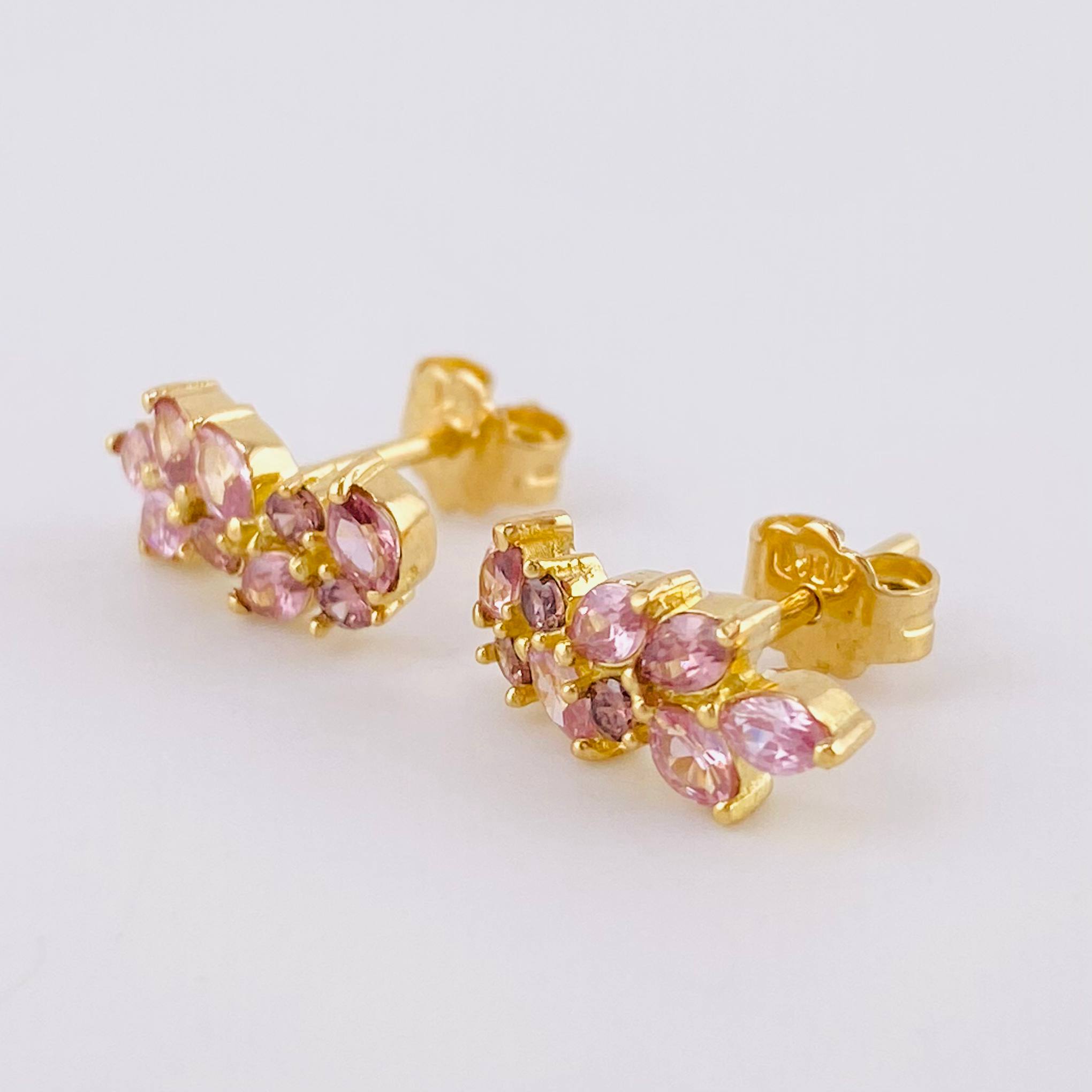 Stud Earrings Espiga Seguida 2.35 g / in / 5.55 mm Yellow Gold 18K