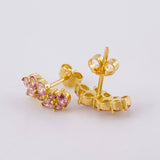Stud Earrings Espiga Seguida 2.35 g / in / 5.55 mm Yellow Gold 18K