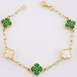 Bracelet Clover Drawer 8.1 g / 7 in / 3 mm Yellow Gold 18K