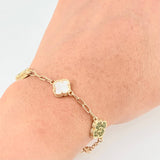 Bracelet Clover Drawer 8.1 g / 7 in / 3 mm Yellow Gold 18K