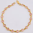 Pulso Secuencia De Corazones 6.3 g / 7 1/4 in / 5.15 mm Oro Amarillo 18K