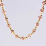 Sequence of Hearts Chain 17.65 g / 20 3/4 in / 5.15 mm 18K Yellow Gold