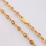 Sequence of Hearts Chain 17.65 g / 20 3/4 in / 5.15 mm 18K Yellow Gold