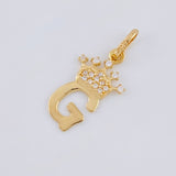 Pendant Letter G Crown 0.85g / 3/4 in Yellow Gold 18K