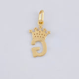 Pendant Letter G Crown 0.8g / 3/4 in Yellow Gold 18K