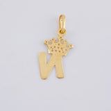 Dije Corona Letra N 0.8 g / 3/4 in Oro Amarillo 18K