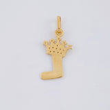 Pendant Letter L Crown 0.75g / 3/4 in Yellow Gold 18K