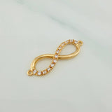 Herraje Infinito 1.55gr / 1 in / Oro Amarillo 18K &