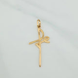 Dije Cruz Fe 1.15gr / 1 1/2 in / Oro Amarillo 18K &