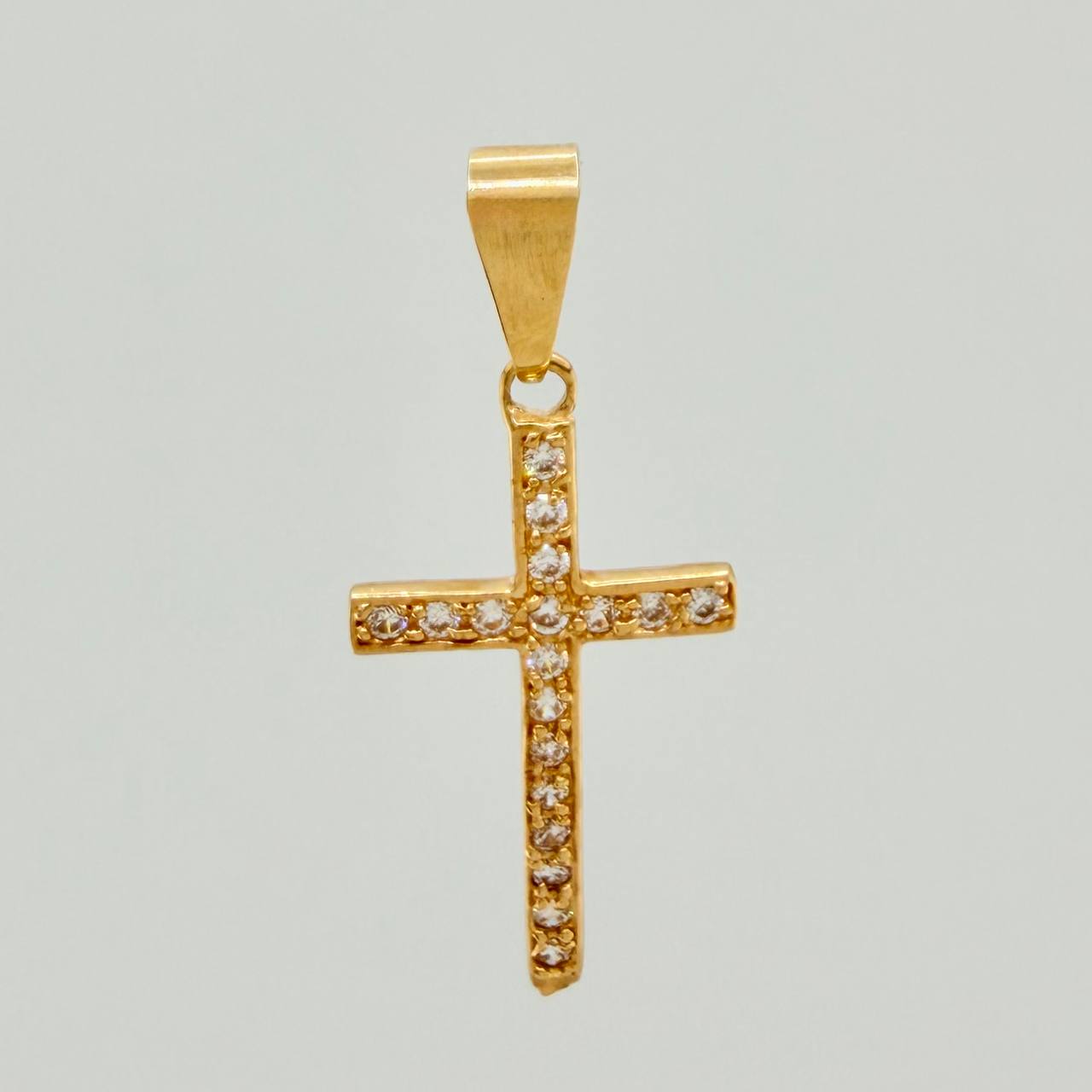 Dije Cruz 1.75gr / 1 1/2 in / Oro Amarillo 18K &