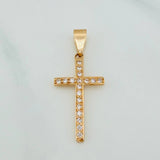 Dije Cruz 1.75gr / 1 1/2 in / Oro Amarillo 18K &