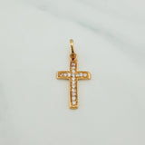 Dije Cruz 0.95gr / 1 in / Oro Amarillo 18K &