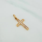 Dije Cruz 0.95gr / 1 in / Oro Amarillo 18K &