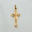 Dije Cruz Cristo 1.3gr / 1 1/4 in / Oro Amarillo 18K &