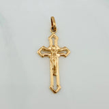 Dije Cruz Cristo 1.3gr / 1 1/4 in / Oro Amarillo 18K &