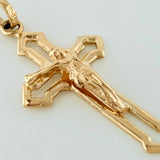 Dije Cruz Cristo 1.3gr / 1 1/4 in / Oro Amarillo 18K &