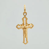Dije Cruz Cristo 1.3gr / 1 1/4 in / Oro Amarillo 18K &