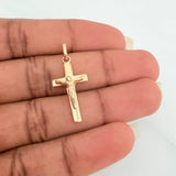 Dije Cruz Cristo 1.35gr / 1 in / Oro Amarillo 18K &