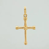 Dije Cruz Penitencia 1.8gr / 1 1/4 in / Oro Amarillo 18K &