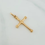 Dije Cruz Penitencia 1.8gr / 1 1/4 in / Oro Amarillo 18K &