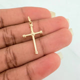 Dije Cruz Penitencia 1.8gr / 1 1/4 in / Oro Amarillo 18K &