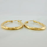 Candongas Nilo Ovaladas 1.5gr / 1 in / Oro Amarillo 18K &