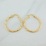 Candongas Iris 1.85gr / 1 1/4 in / Oro Amarillo 18K &