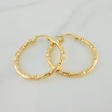Candongas Iris 1.85gr / 1 1/4 in / Oro Amarillo 18K &