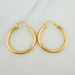 Hoop Earrings Jass 2.7gr / 1 1/4 in / Yellow Gold 18K &
