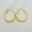 Candongas Sandra 1.4gr / 3/4 in / Oro Amarillo 18K %