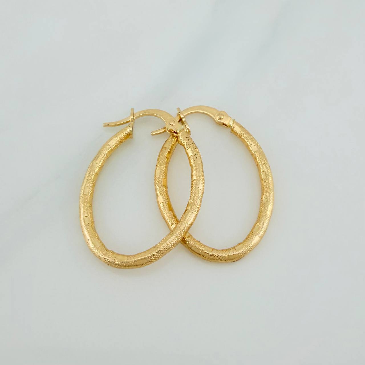 Hoop Earrings Sandra 1.55gr / 1 in / Yellow Gold 18K %