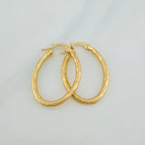 Hoop Earrings Sandra 1.55gr / 1 in / Yellow Gold 18K %