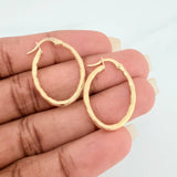 Hoop Earrings Sandra 1.55gr / 1 in / Yellow Gold 18K %