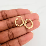 Candongas Ivy 1.3gr / 3/4 in / Oro Amarillo 18K &